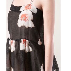 Isabel Marant Étoile Black Floral Tank Top
